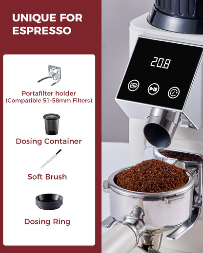 Ship out March 15th, G1 Electric Coffee Burr Grinder, 40mm Conical Bean Grinder| TUNI